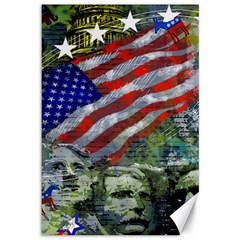 Usa United States Of America Images Independence Day Canvas 12  X 18   by BangZart