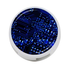 Blue Circuit Technology Image 4-port Usb Hub (two Sides)  by BangZart