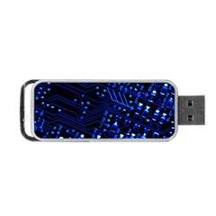 Blue Circuit Technology Image Portable Usb Flash (one Side) by BangZart