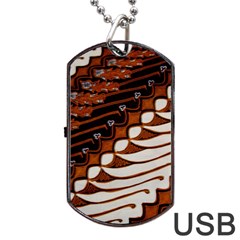 Traditional Batik Sarong Dog Tag Usb Flash (two Sides) by BangZart