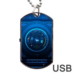 Technology Dashboard Dog Tag Usb Flash (two Sides) by BangZart