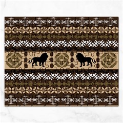 Lion African Vector Pattern Rectangular Jigsaw Puzzl by BangZart