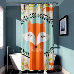 Foxy Fox Canvas Art Print Traditional Shower Curtain 36  X 72  (stall)  by BangZart
