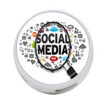 Social Media Computer Internet Typography Text Poster 4-Port USB Hub (One Side) Front