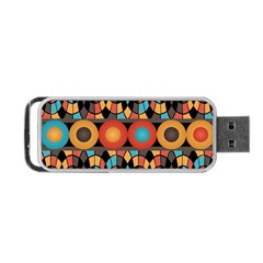 Colorful Geometric Composition Portable Usb Flash (two Sides) by linceazul