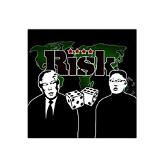 Nuclear Explosion Trump And Kim Jong Satin Bandana Scarf by Valentinaart