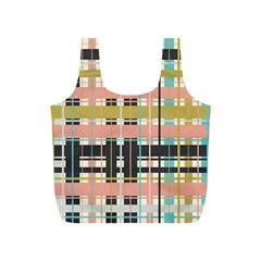 Plaid Pattern Full Print Recycle Bags (s)  by linceazul