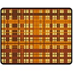 Plaid Pattern Double Sided Fleece Blanket (Medium)  58.8 x47.4  Blanket Front