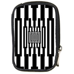Black Stripes Endless Window Compact Camera Cases by designworld65