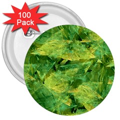 Green Springtime Leafs 3  Buttons (100 Pack)  by designworld65