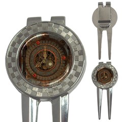 Steampunk, Awesome Clocks 3-in-1 Golf Divots by FantasyWorld7