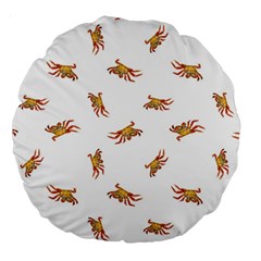 Crabs Photo Collage Pattern Design Large 18  Premium Round Cushions by dflcprints