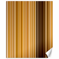 Brown Verticals Lines Stripes Colorful Canvas 16  X 20   by Mariart