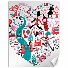 London Illustration City Canvas 12  X 16   by Mariart