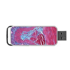 Natural Stone Red Blue Space Explore Medical Illustration Alternative Portable Usb Flash (two Sides) by Mariart