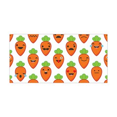 Seamless Background Carrots Emotions Illustration Face Smile Cry Cute Orange Yoga Headband by Mariart