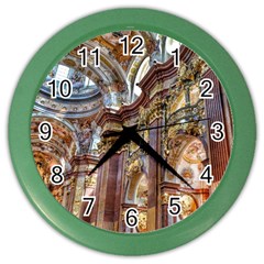 Baroque Church Collegiate Church Color Wall Clocks by Nexatart