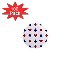 Playing Cards Hearts Diamonds 1  Mini Magnets (100 Pack)  by Mariart