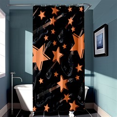 Guitar Star Rain Shower Curtain 36  X 72  (stall)  by SpaceyQT