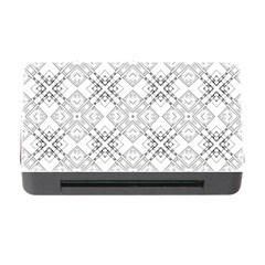 Background Pattern Diagonal Plaid Black Line Memory Card Reader With Cf by Mariart