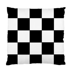 Grid Domino Bank And Black Standard Cushion Case (two Sides) by Nexatart