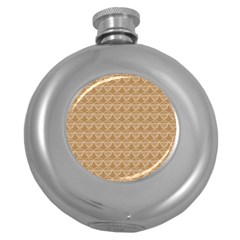 Cake Brown Sweet Round Hip Flask (5 Oz) by Mariart