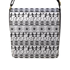 Halloween Pattern Flap Messenger Bag (l)  by ValentinaDesign