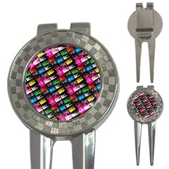 Pattern Colorfulcassettes Icreate 3-in-1 Golf Divots by iCreate