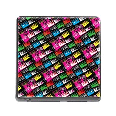 Pattern Colorfulcassettes Icreate Memory Card Reader (square) by iCreate