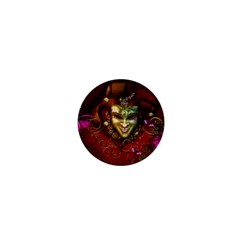 Wonderful Venetian Mask With Floral Elements 1  Mini Buttons by FantasyWorld7
