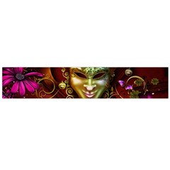 Wonderful Venetian Mask With Floral Elements Flano Scarf (large)  by FantasyWorld7