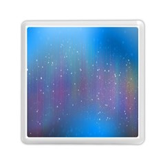 Rain Star Planet Galaxy Blue Sky Purple Blue Memory Card Reader (square)  by Mariart