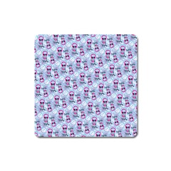 Pattern Kitty Headphones  Square Magnet by iCreate