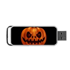 Halloween Pumpkin Portable Usb Flash (one Side) by Valentinaart