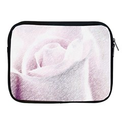 Rose Pink Flower  Floral Pencil Drawing Art Apple Ipad 2/3/4 Zipper Cases by picsaspassion