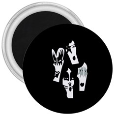 Kiss Band Logo 3  Magnets by Celenk