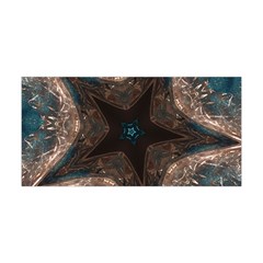 Kaleidoscopic Design Elegant Star Brown Turquoise Yoga Headband by yoursparklingshop