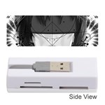 Beautiful BnW Fractal Feathers for Major Motoko Memory Card Reader (Stick)  Front