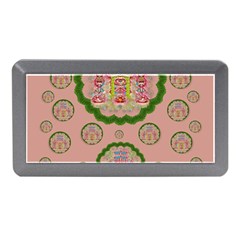 Sankta Lucia With Friends Light And Floral Santa Skulls Memory Card Reader (mini) by pepitasart