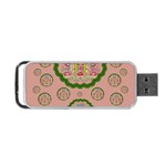 Sankta Lucia With Friends Light And Floral Santa Skulls Portable USB Flash (One Side) Front