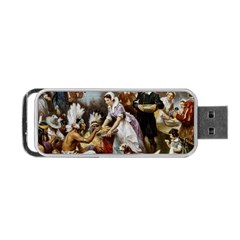 The First Thanksgiving Portable Usb Flash (one Side) by Valentinaart