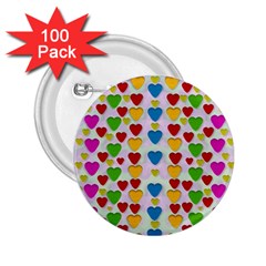 So Sweet And Hearty As Love Can Be 2 25  Buttons (100 Pack)  by pepitasart
