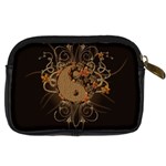 The Sign Ying And Yang With Floral Elements Digital Camera Cases Back