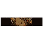 The Sign Ying And Yang With Floral Elements Small Flano Scarf Back