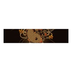 The Sign Ying And Yang With Floral Elements Velvet Scrunchie by FantasyWorld7