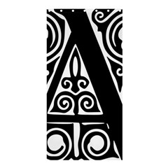 Alphabet Calligraphy Font A Letter Shower Curtain 36  X 72  (stall)  by Celenk