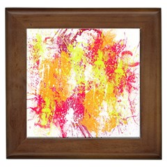 Painting Spray Brush Paint Framed Tiles by Celenk