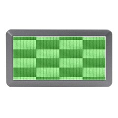 Wool Ribbed Texture Green Shades Memory Card Reader (mini) by Celenk