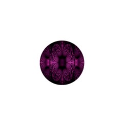 Fractal Magenta Pattern Geometry 1  Mini Buttons by Celenk