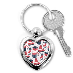 Christmas Gift Sketch Key Chains (heart)  by patternstudio